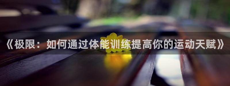 3377体育是正规的吗：《极限：如何通过体能训练提高你的运动天赋》